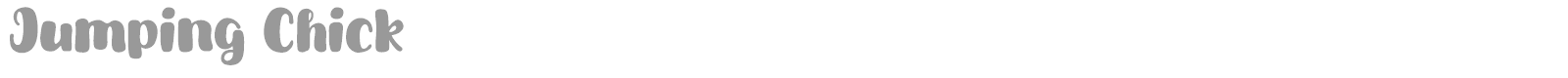Jumping Chick font preview